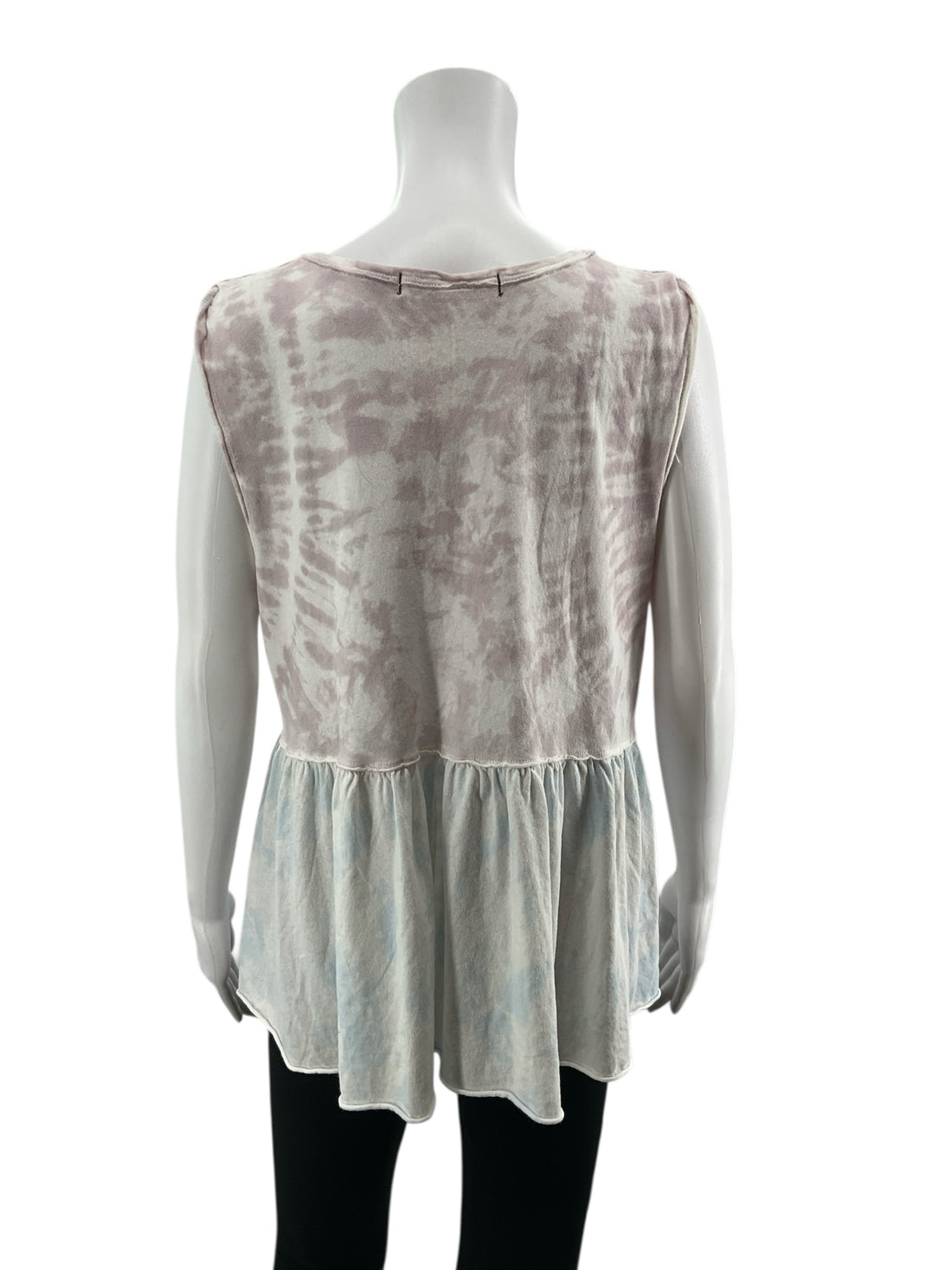 We The Free White/Purple/Blue Tye Dye Pre-Owned Casual Top - Size Medium