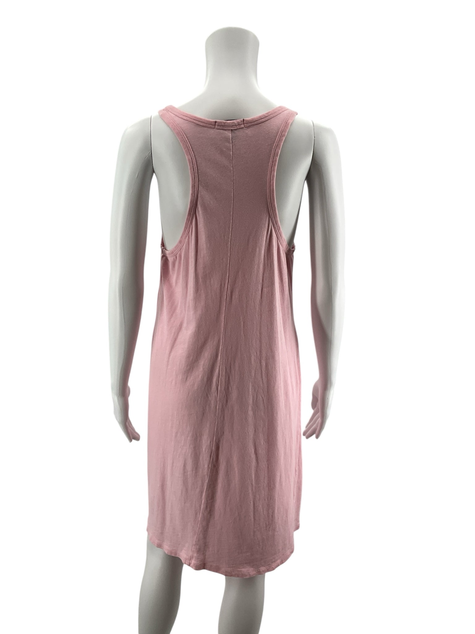 J. Crew Pink Slub Cotton Racerback Tank Midi Dress Size Large