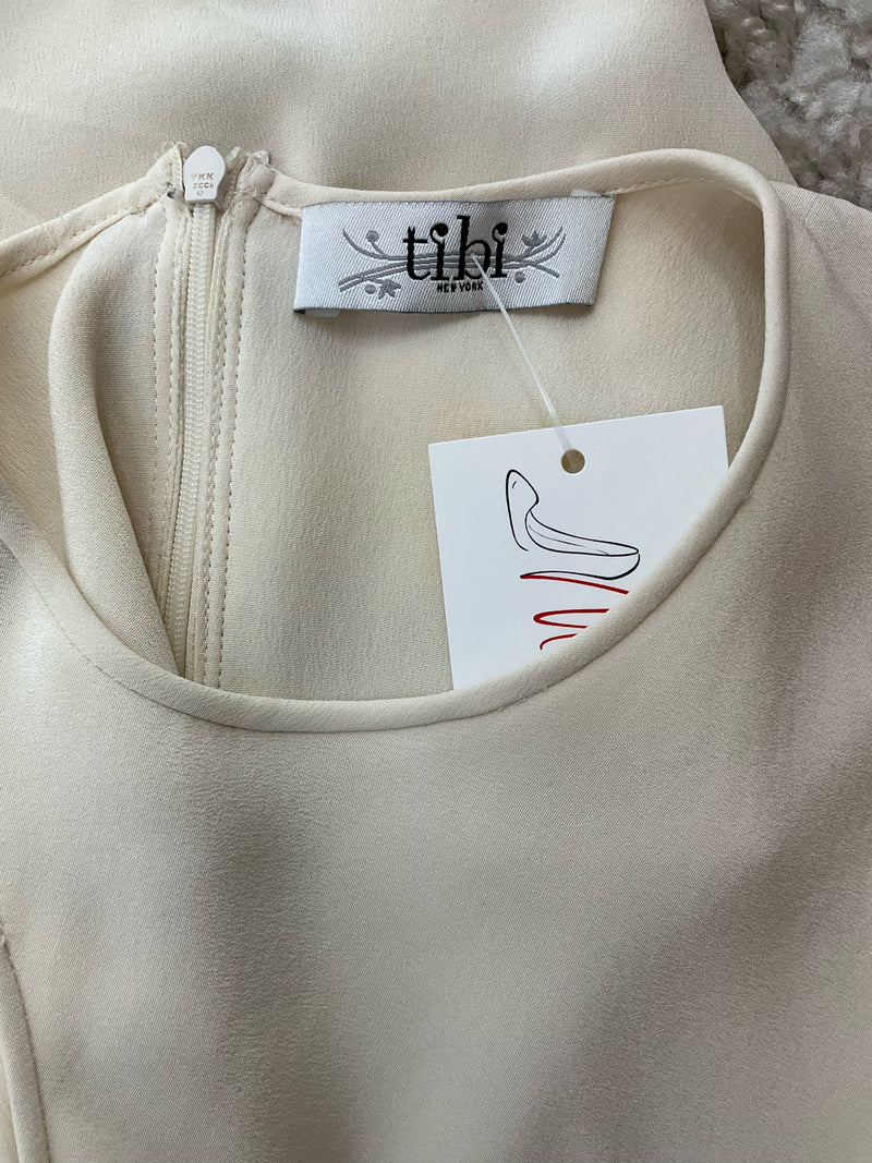 Tibi Cream Solid Pre-Owned Ladies Top - Size Medium