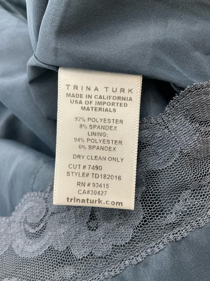 Trina Turk Navy/Multi Floral Pre-Owned Ladies Dress - Size 4