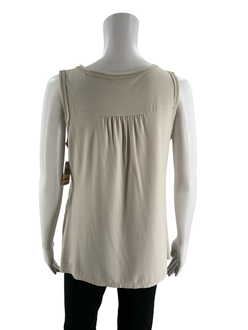 Alfani Sand Ruffle Pre-Owned Ladies New With Tags Top - Size Small