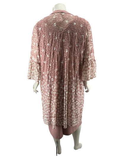 Maya Brooke 24W Mauve Lace Jacket Dress Set | 2-Piece Special Occasion Outfit