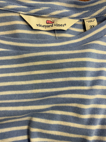 Vineyard Vines Striped Pima Cotton Modal Tee Size 3X Blue White