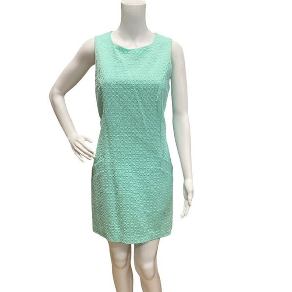 Southern Tide Aqua Textured Ladies Pre-Owned Dress - Size 6 - Margaret’s Fine Consignment