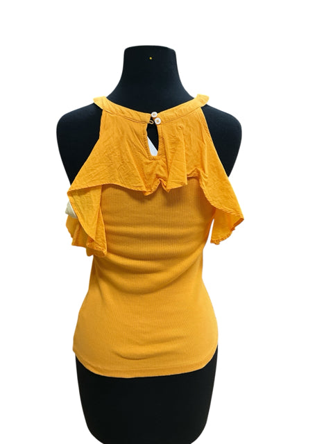 Maeve by Anthropologie Ruffle Cold Shoulder Top Size XS - ONLINE ONLY