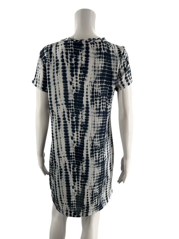 ⁬Michael Kors White/Navy Pre-Owned Ladies Dress - Size Medium