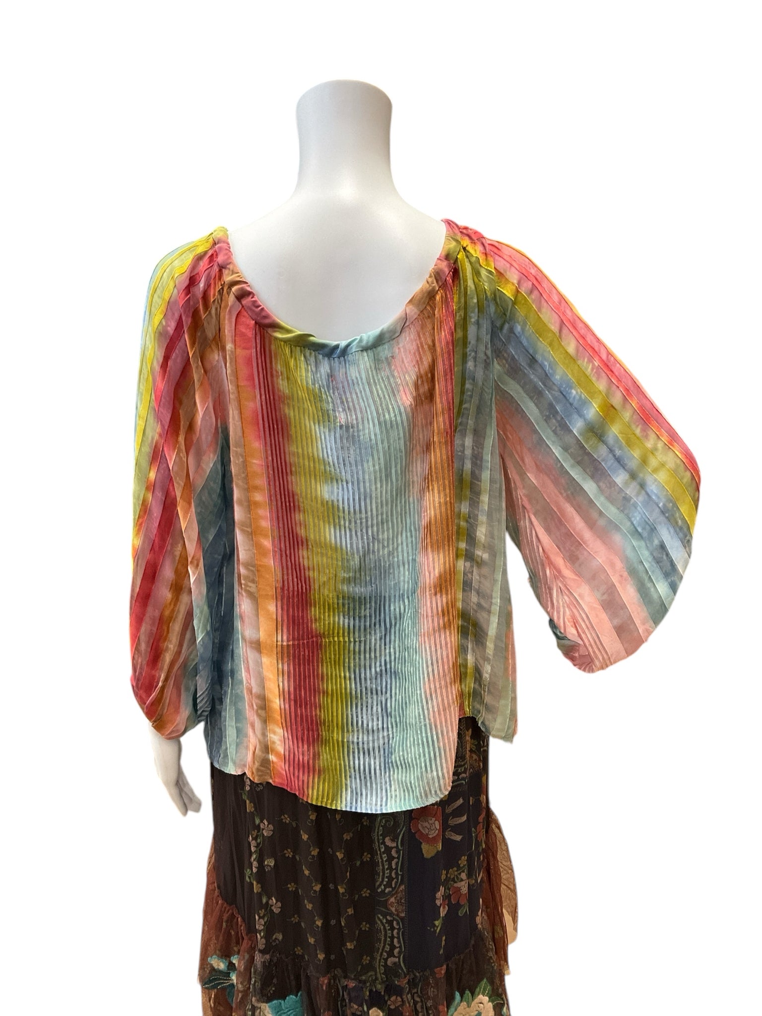 Johnny Was Rainbow Color Print Tops Size XS/S - rear view