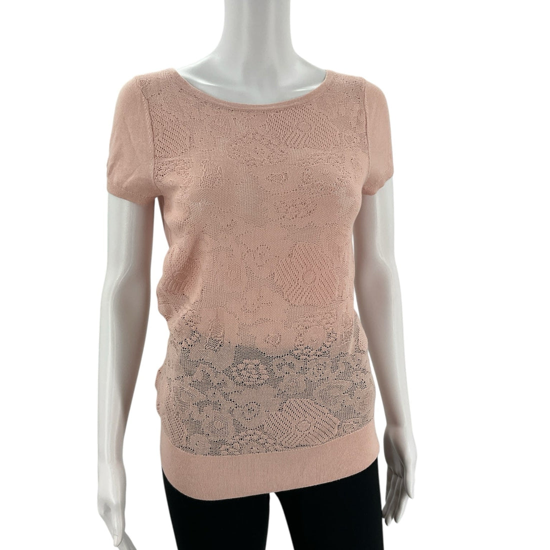 LOFT Blush Solid Knit Top – Size Small, New with Tags - Margaret’s Fine Consignment