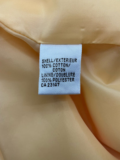 Talbots Yellow Textured Pre-Owned Ladies Dress - Size 8 Petite
