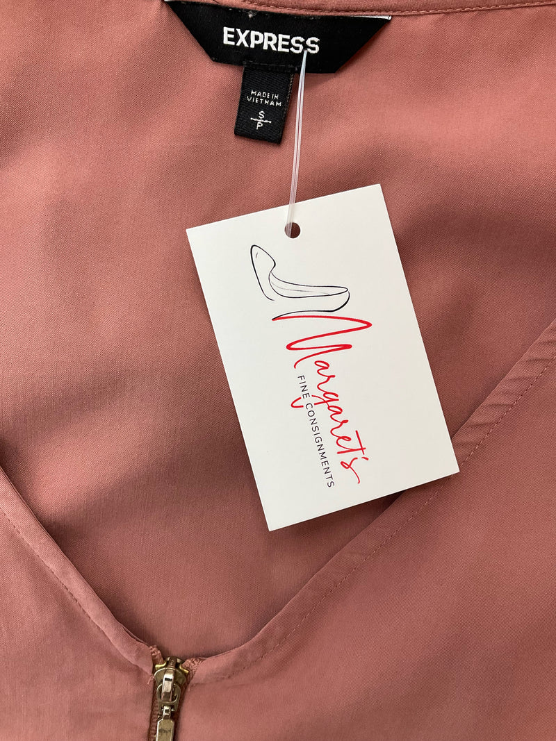 Express Salmon Solid Pre-Owned Ladies Top - Size Small
