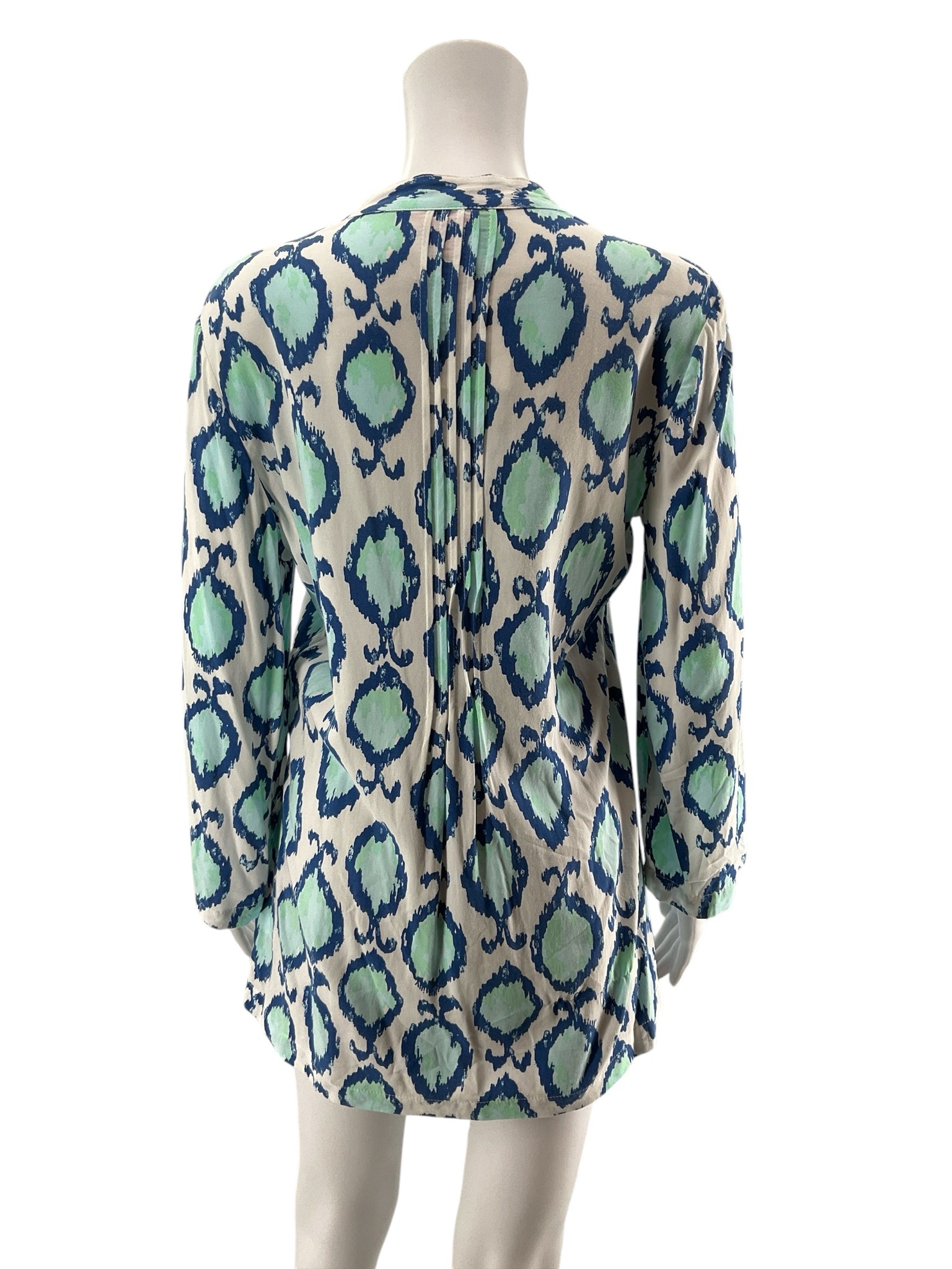 Lilly Pulitzer Elsa Top In The Vias Print Tunic Blouse Size Small
