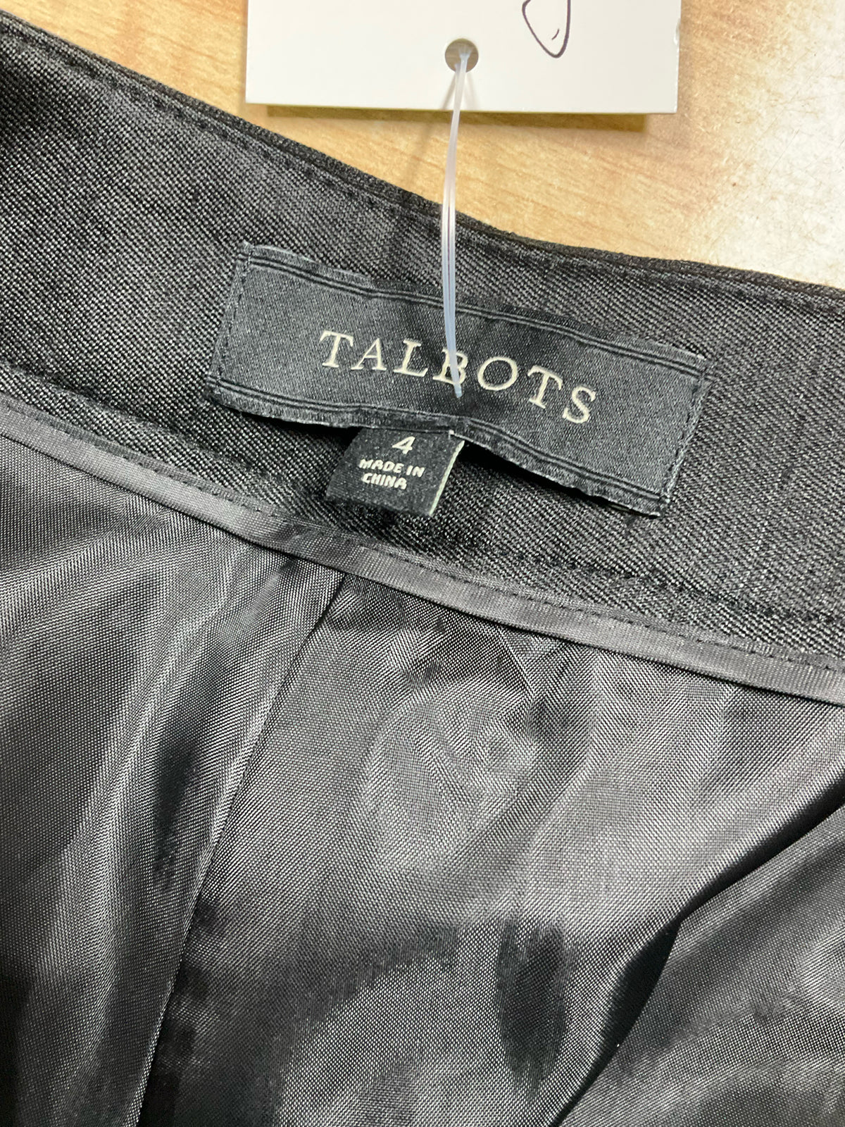 Talbots Black Silk Wool Blend Tailored Dress Pants - Size 4 - ONLINE ONLY