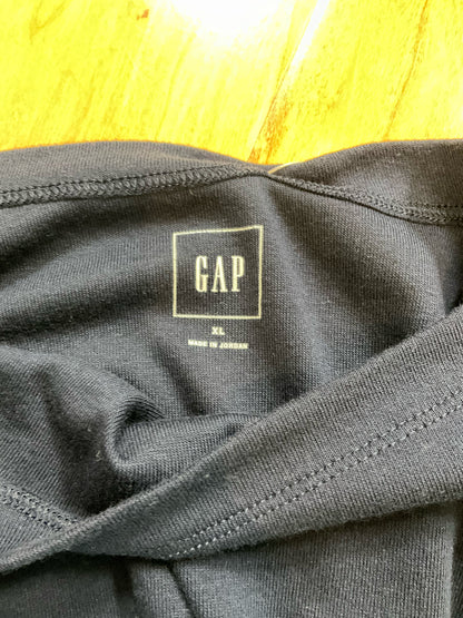 Gap Modern Boatneck Long Sleeve Tee Navy Blue XL | Pima Cotton Modal