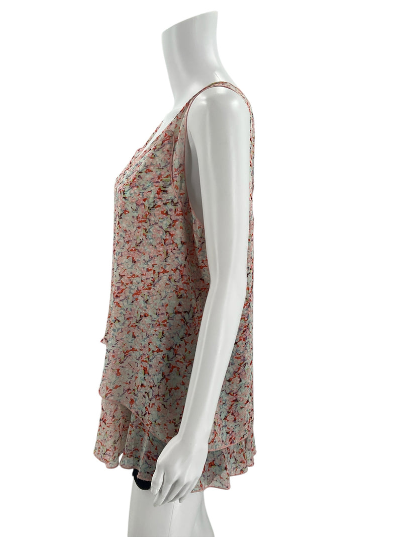 Cabi Pink/Multi Floral Pre-Owned Ladies Top - Size Medium - Margaret’s Fine Consignment