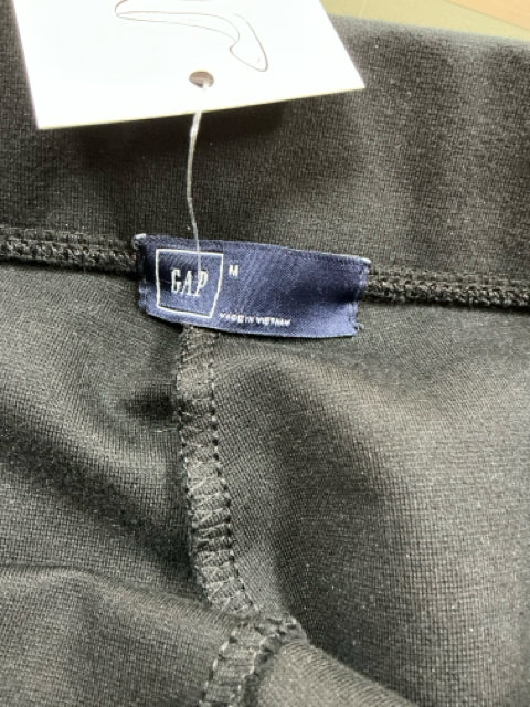 Gap Ponte Knit Ankle Zip Leggings Black Mid Rise Size Medium