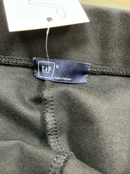 Gap Ponte Knit Ankle Zip Leggings Black Mid Rise Size Medium
