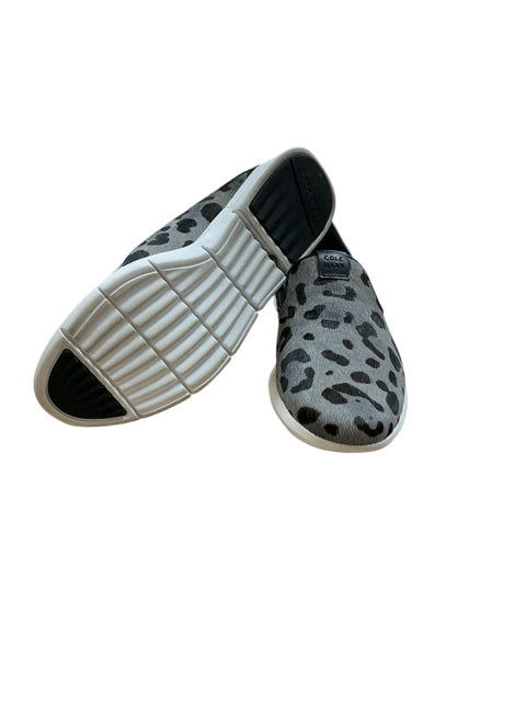 Cole Haan Grandpro Spectator Leopard Print Calf Hair Slip-On Sneaker Size 5