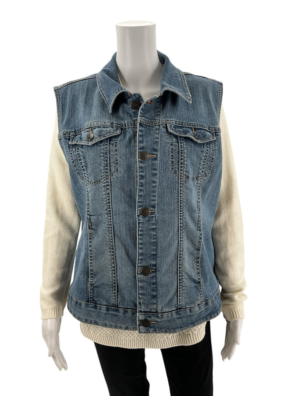 Jag Blue Denim Pre-Owned Ladies Vest - Size XL