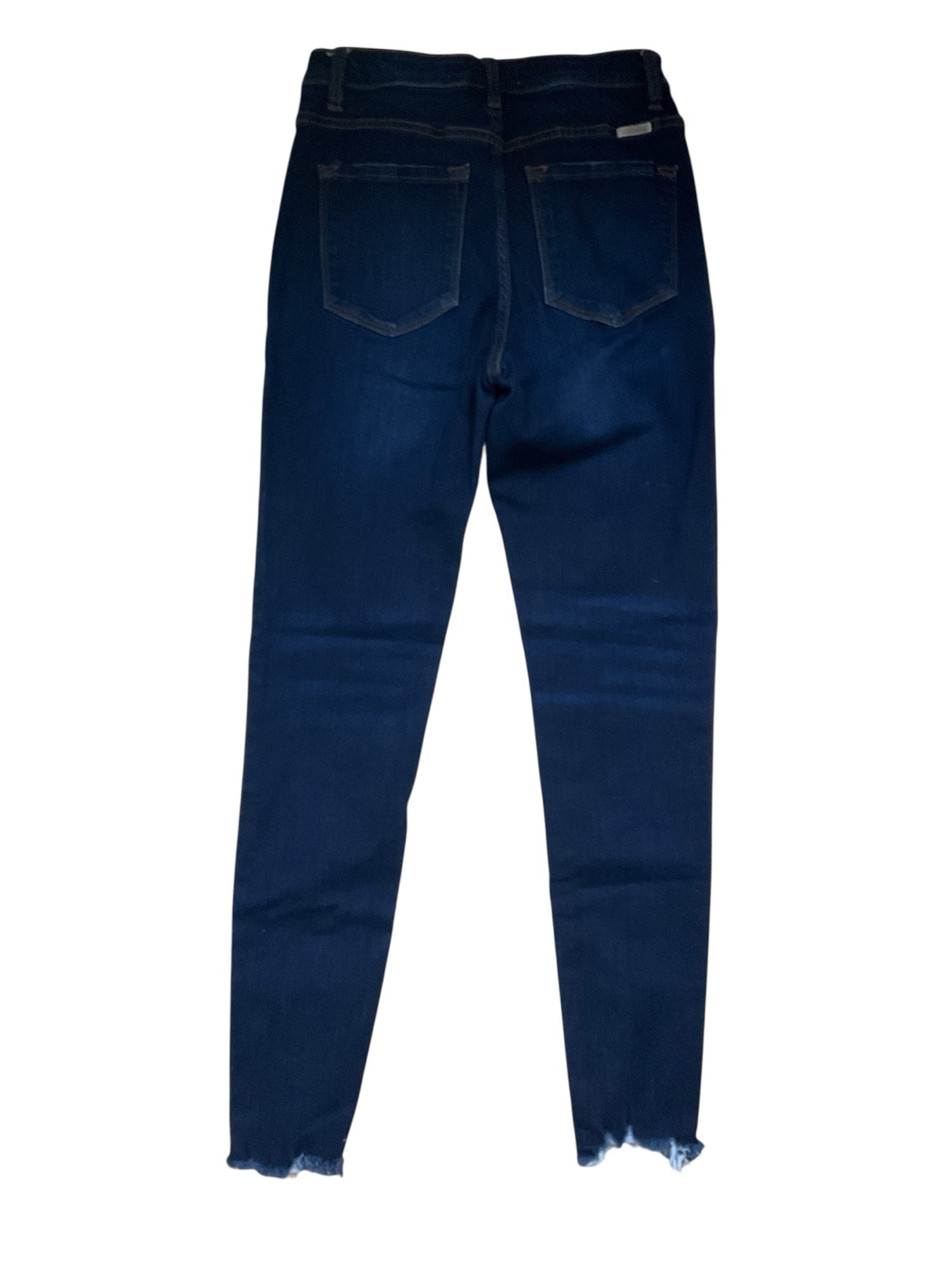 KanCan Jeans Womens Size 5 High Rise Super Skinny Raw Hem Dark Wash KC7273RH