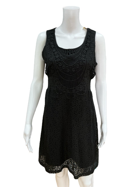 Altar'd State Black Crochet Dress Size Small - closer up