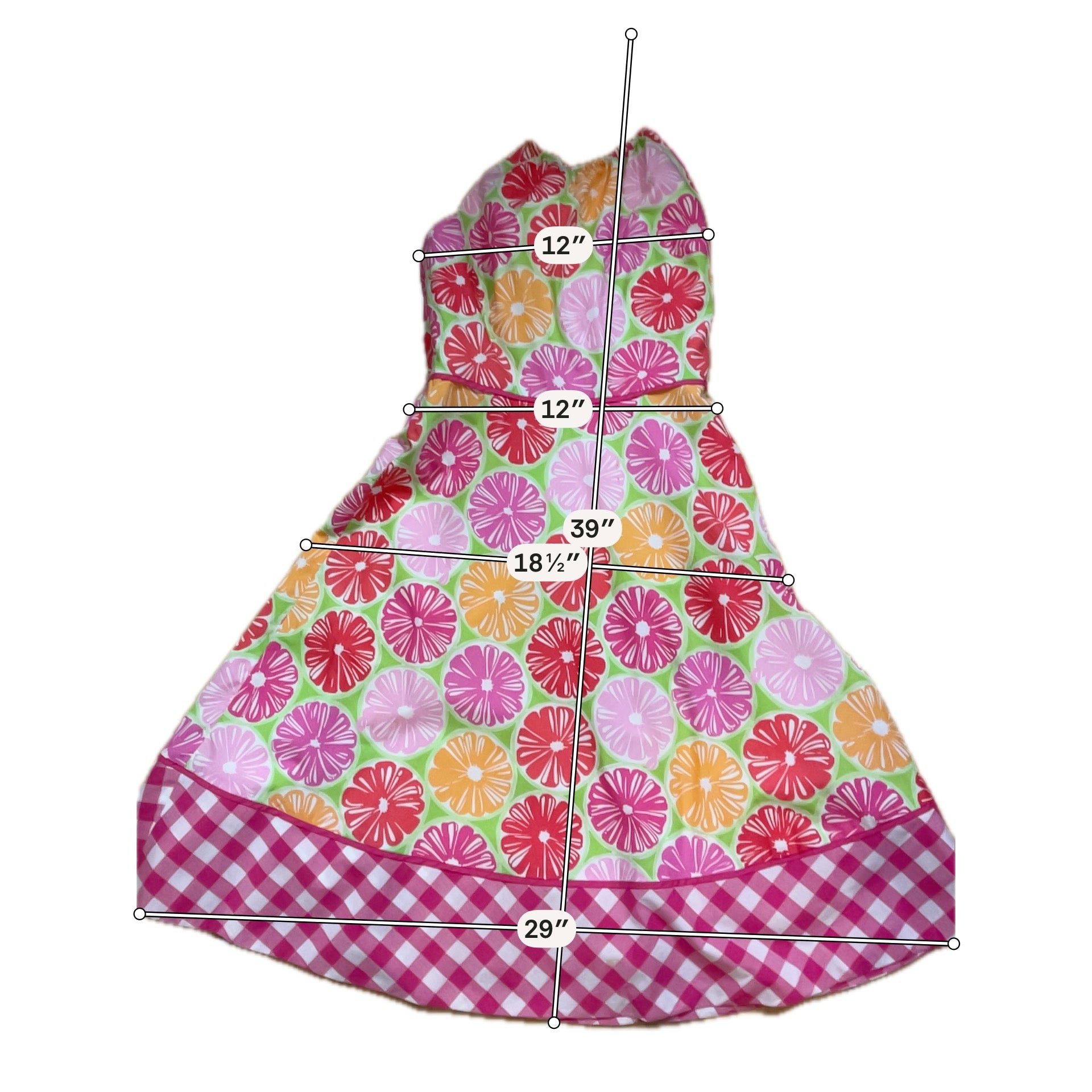 Lilly Pulitzer Delia Halter Dress Juicy Citrus Print Size 2