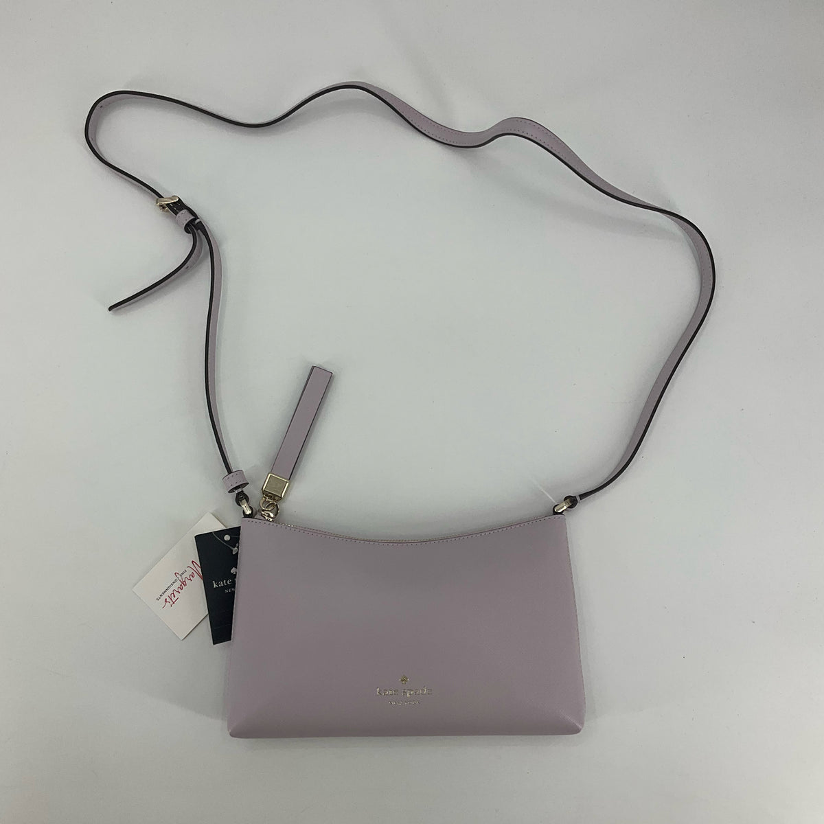Kate Spade Saffiano Leather Crossbody Bag Lavender | Pre-Owned