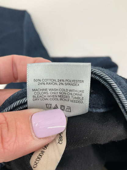 Express Size 10 Blue Solid Pre-Owned Ladies Jeans