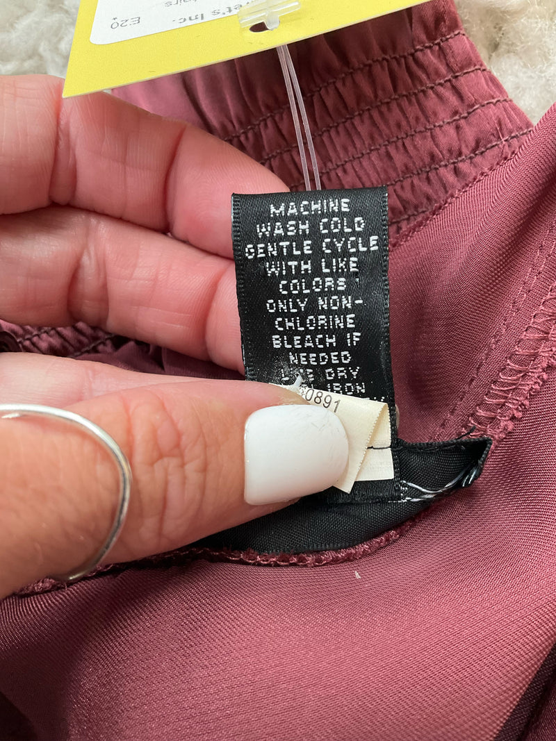 Spense Mauve Solid Pre-Owned Ladies Top - Size Small