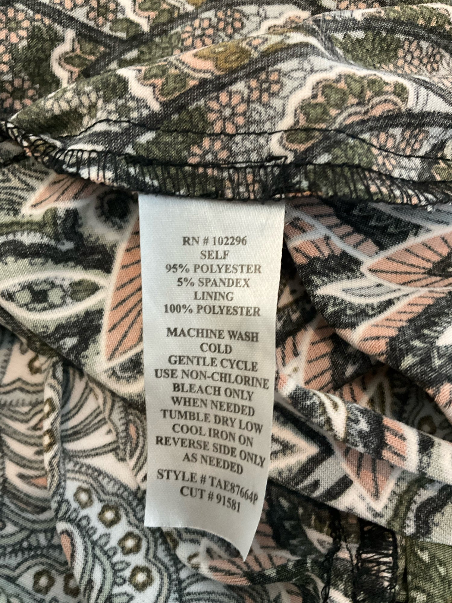 Connected Apparel Paisley Medallion Fit &amp;amp; Flare Dress Petite 4P