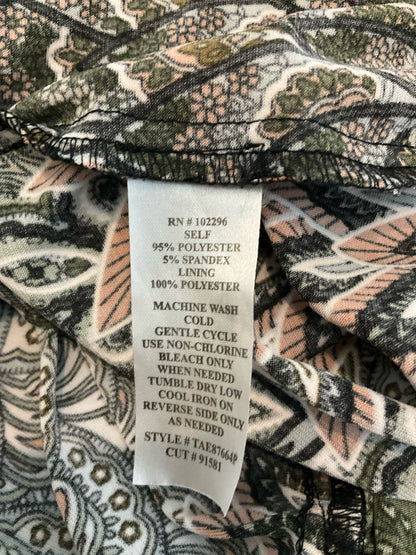 Connected Apparel Paisley Medallion Fit &amp;amp; Flare Dress Petite 4P