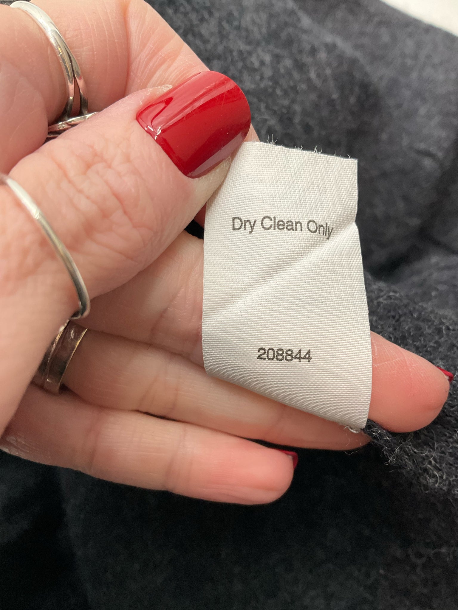 Cabi Gray Solid Pre-Owned Ladies Jacket - Size Large