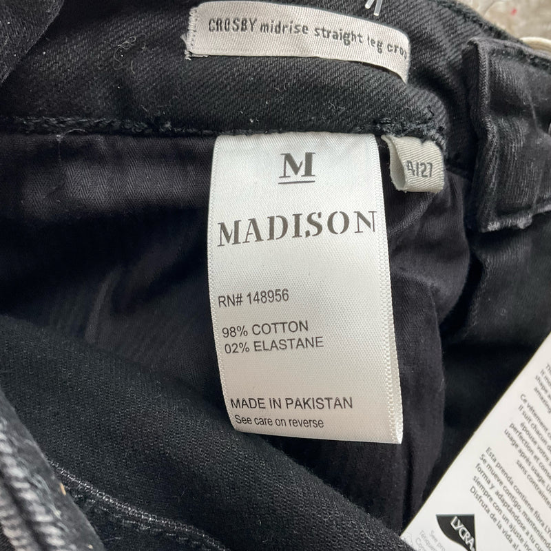 Madison Black Fringe Hem Crop Jeans – Size 4, NWT - Margaret’s Fine Consignment
