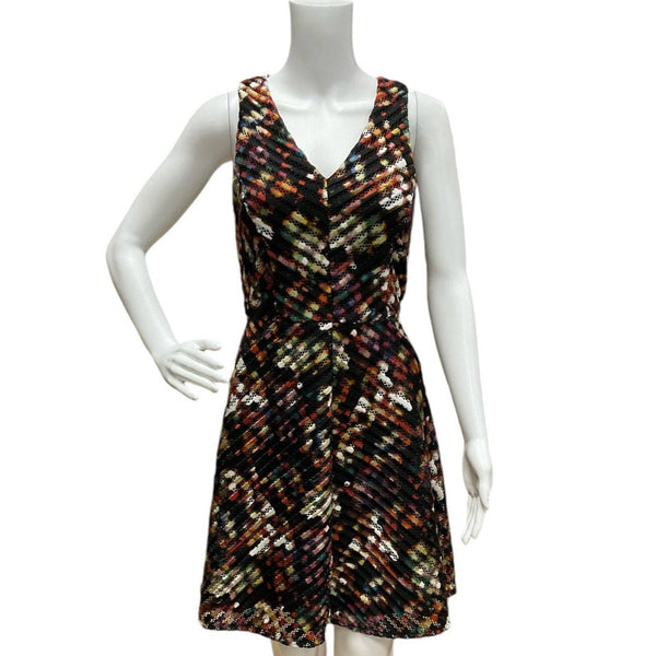 Mossimo Black/Multi Print Ladies Pre-Owned Dress - Size Small - Margaret’s Fine Consignment