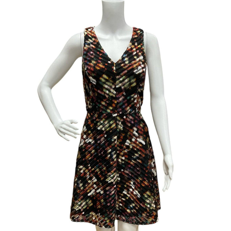 Mossimo Black/Multi Print Ladies Pre-Owned Dress - Size Small - Margaret’s Fine Consignment