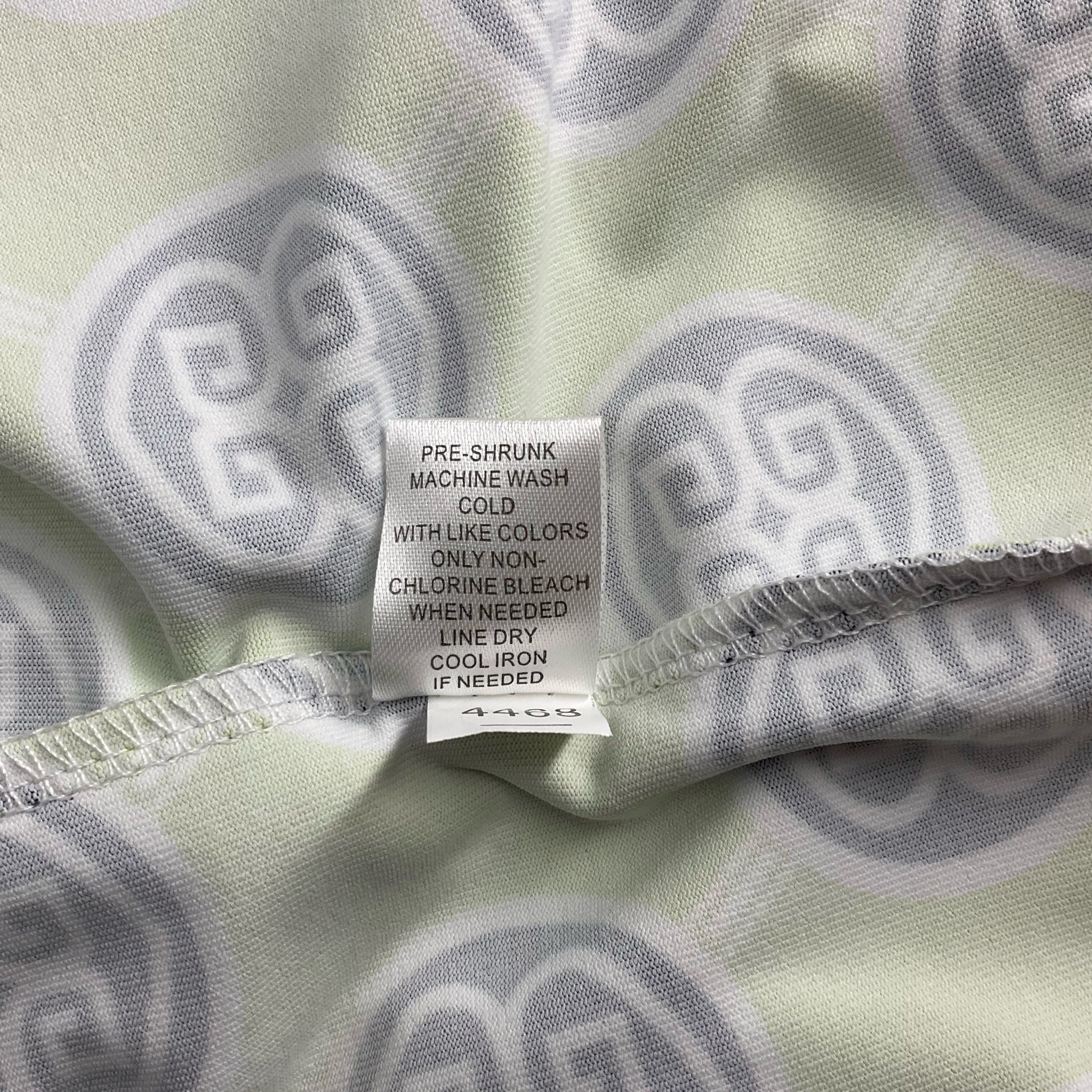 Lulu B Lime/Navy/White Print Dress - Size Small