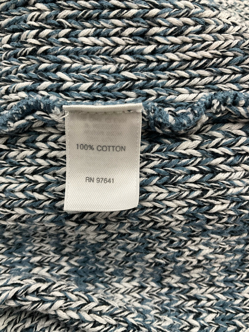 Pure Jill Blue/White Solid Pre-Owned Ladies Top - Size XS