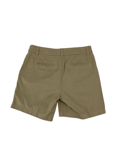 J.Crew Classic Chino Shorts Khaki Cotton Mid Rise Size 2