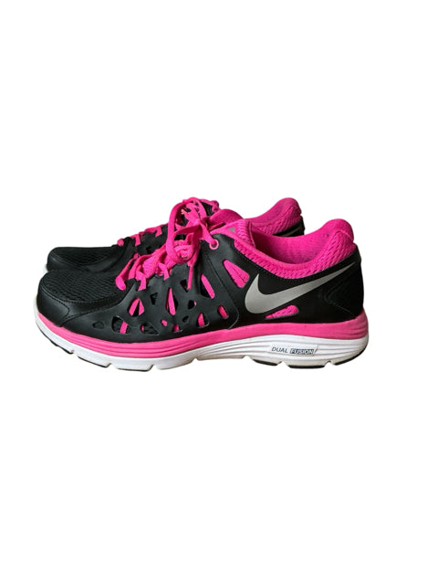 Nike Dual Fusion Womens Running Shoes Size 10 Black Pink Athletic Sneakers