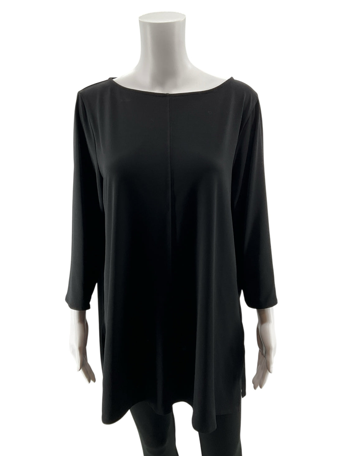 Alfani Black 3/4 Sleeve Stretch Knit Top | Size XL | Wardrobe Staple