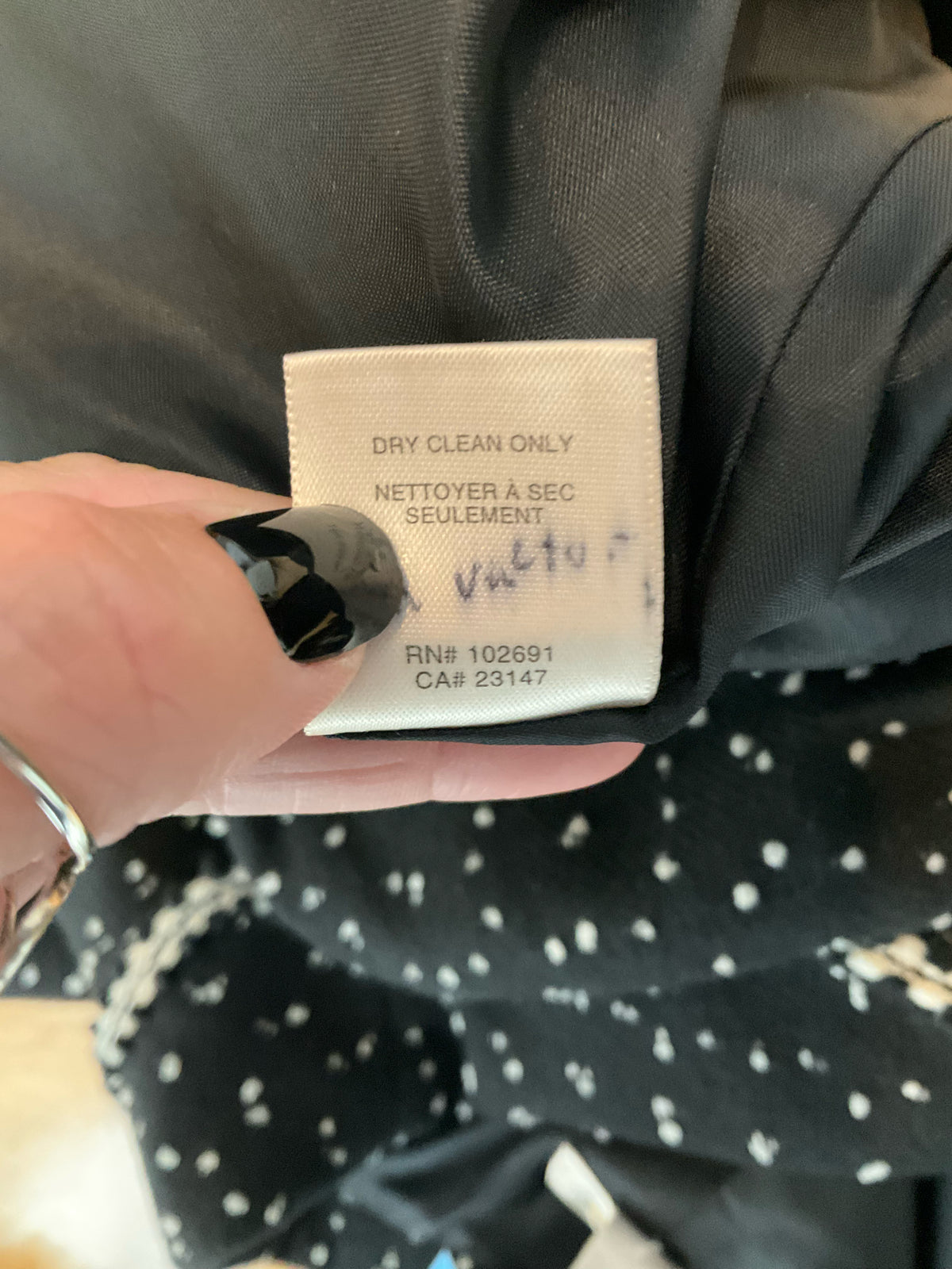 Talbots Polka Dot Tie-Front Blazer Black Ivory Size 12