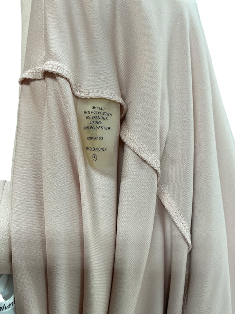 Calvin Klein Blush Solid Pre-Owned Ladies Dress - Size 14