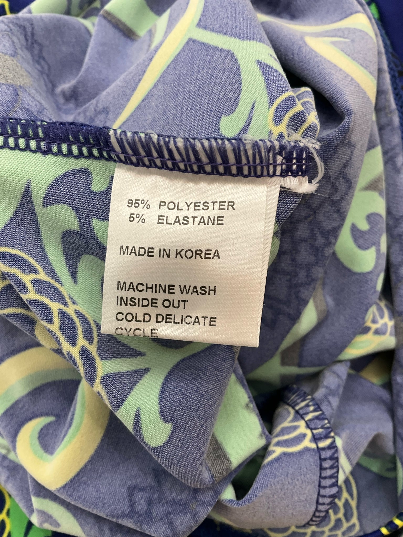 Tracy Negoshian Blue/Green/yellow Print Pre-Owned Ladies Dress - Size XS