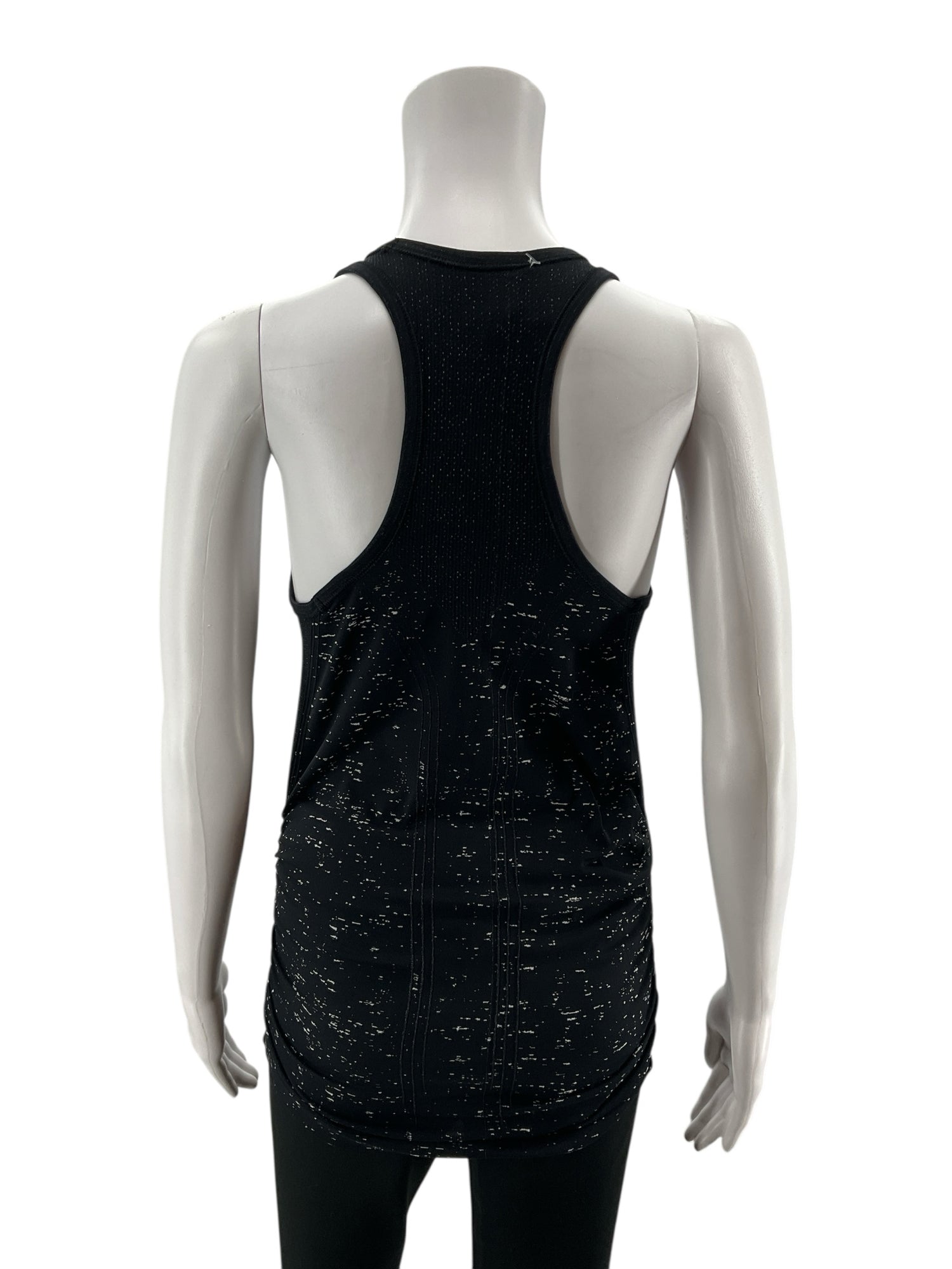 Athleta Momentum Seamless Racerback Tank Top Heather Black Size Small