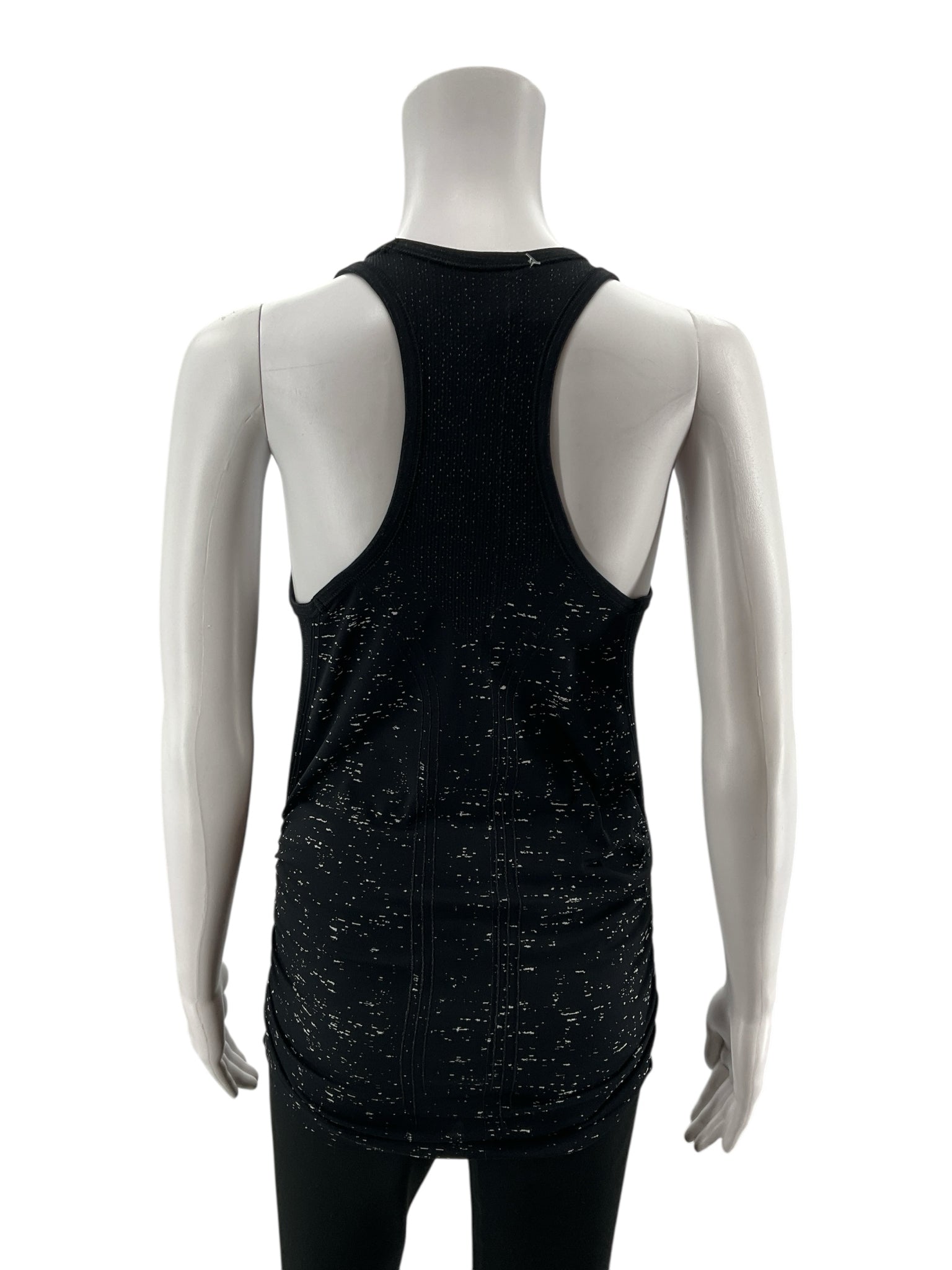 Athleta Momentum Seamless Racerback Tank Top Heather Black Size Small