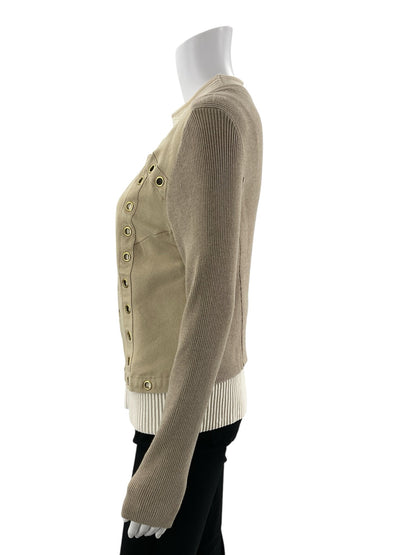 Cache Tan Suede Pre-Owned Ladies Jacket - Size Large - Margaret’s Fine Consignment