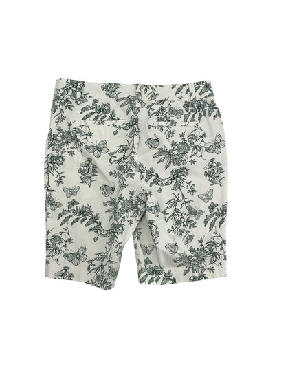 Talbots Floral Butterfly Print Bermuda Shorts Size 6