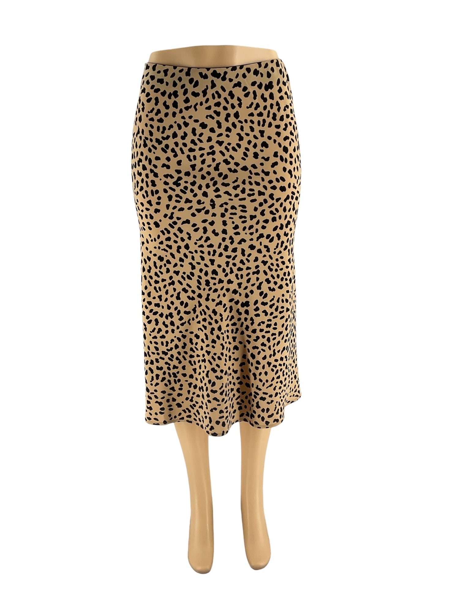 Sanctuary Tan/Black Animal Pre-Owned Ladies Skirt - Size Medium