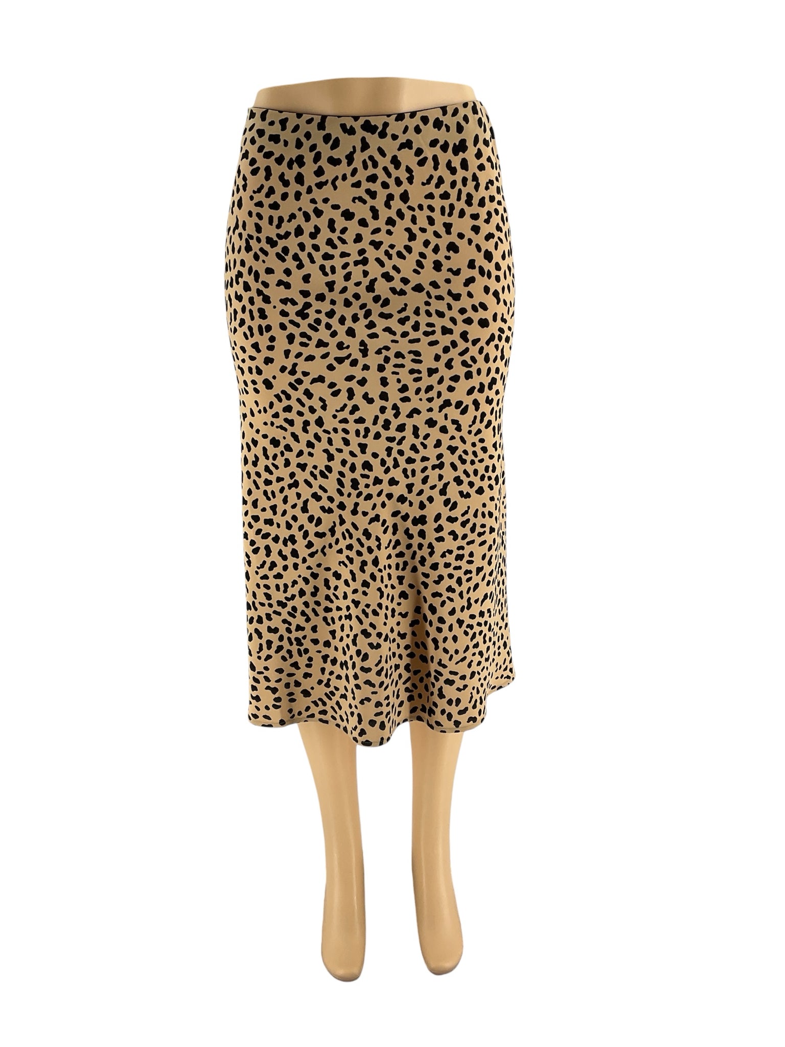 Sanctuary Tan/Black Animal Pre-Owned Ladies Skirt - Size Medium