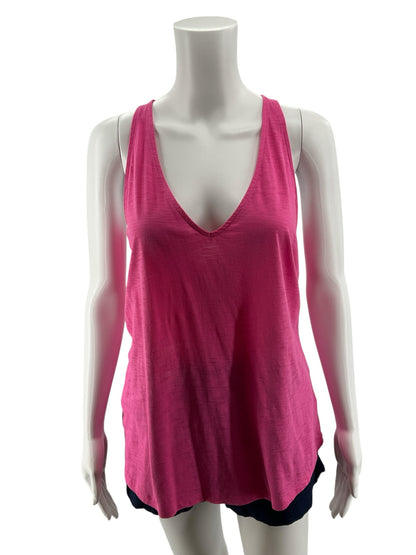 Lilly Pulitzer Luxletic Corina Racerback Tank Top Medium Pink Pima Cotton