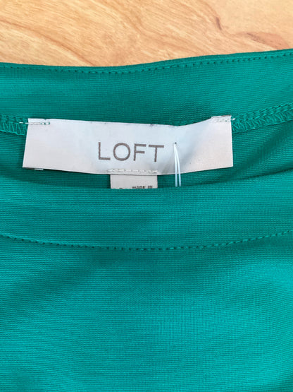 LOFT Green Tie Waist Pocket T-Shirt Dress Size Small - ONLINE ONLY
